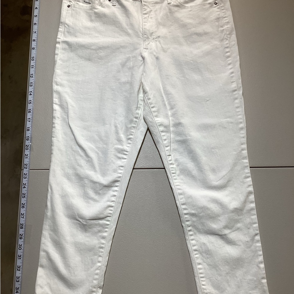 Nine West Men's Crisp White Straight Jeans